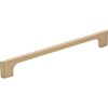 Jeffrey Alexander 192 mm Center-to-Center Satin Bronze Asymmetrical Leyton Cabinet Pull 286-192SBZ